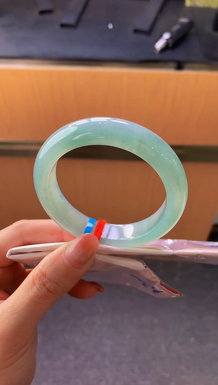 未镶嵌手镯翡翠-L59 圈口51.8 