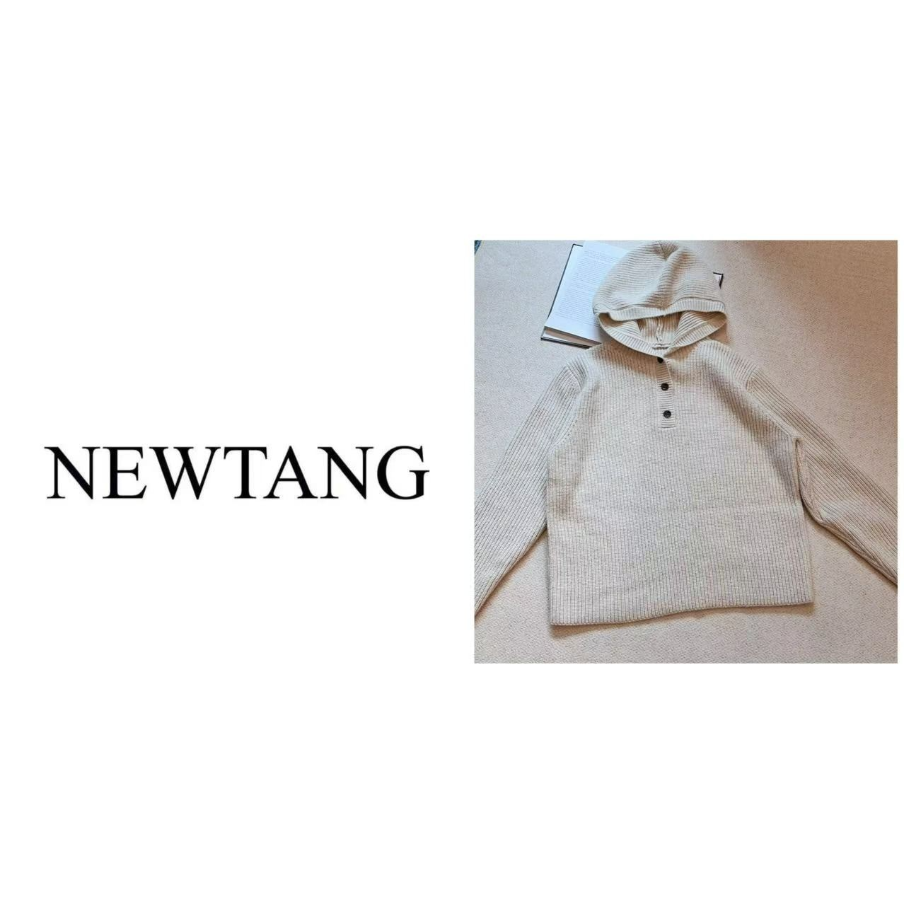 【三粒扣帽衫】1145(含羊毛)秋冬慵懒风套头百搭宽松时尚帽衫上衣