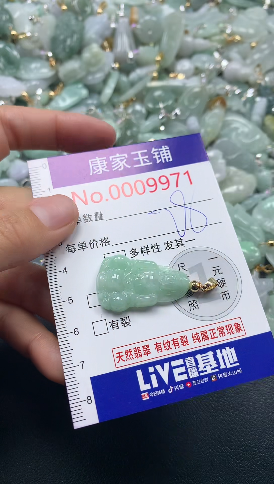 颈饰未镶嵌翡翠9971