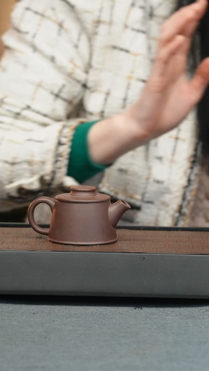 【闪购商品】紫砂茶壶五堂 狂飙鱼罩-紫泥-光