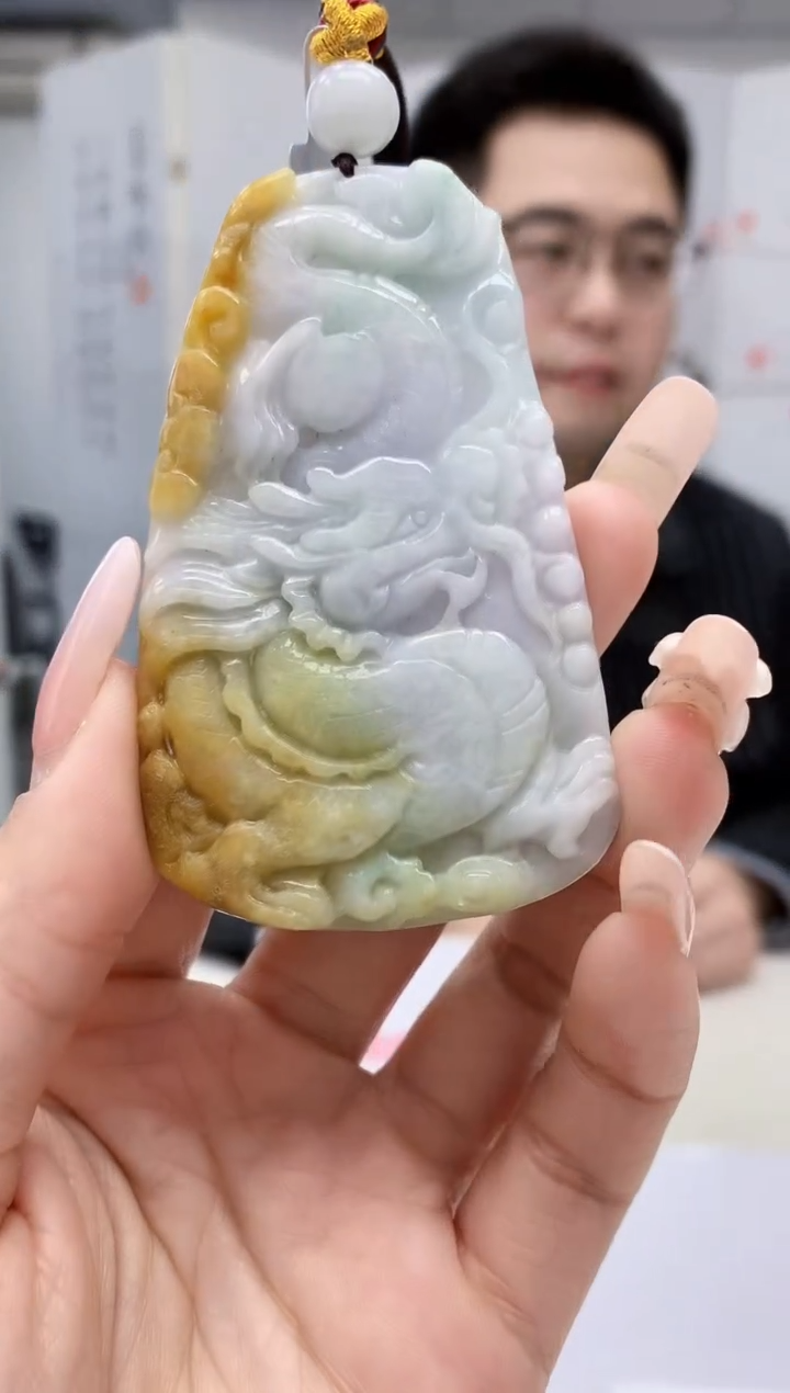 【闪购商品】定制翡翠未镶嵌5153lr-毛货挂件192