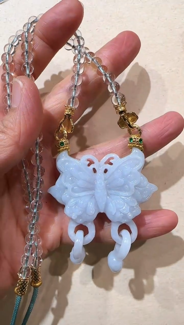 【闪购商品】翡翠未镶嵌颈饰国风