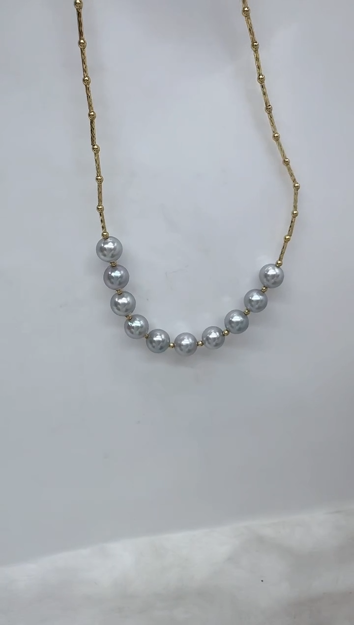 【闪购商品】海水珍珠颈饰18K金镶嵌清货