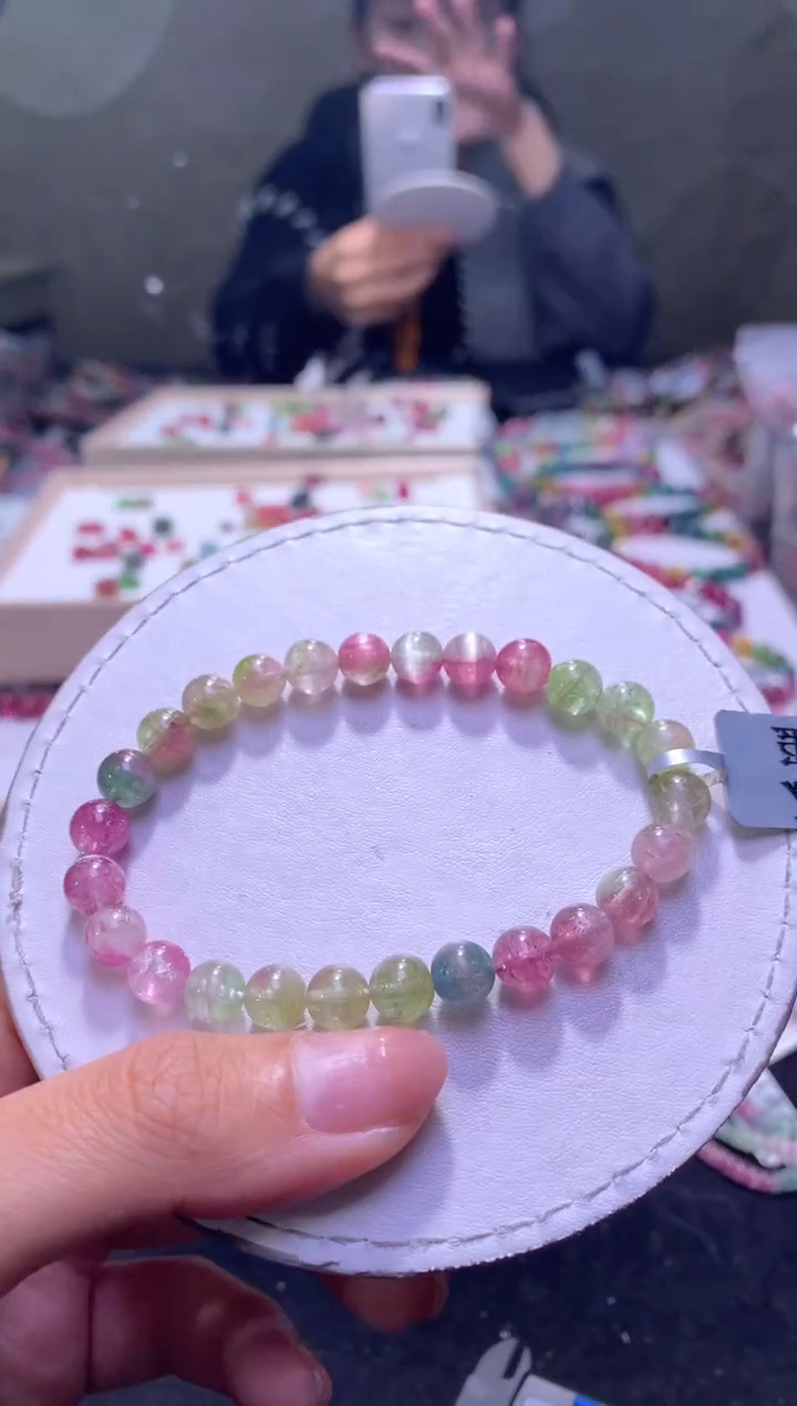 未镶嵌手串碧玺A136【天然碧玺】