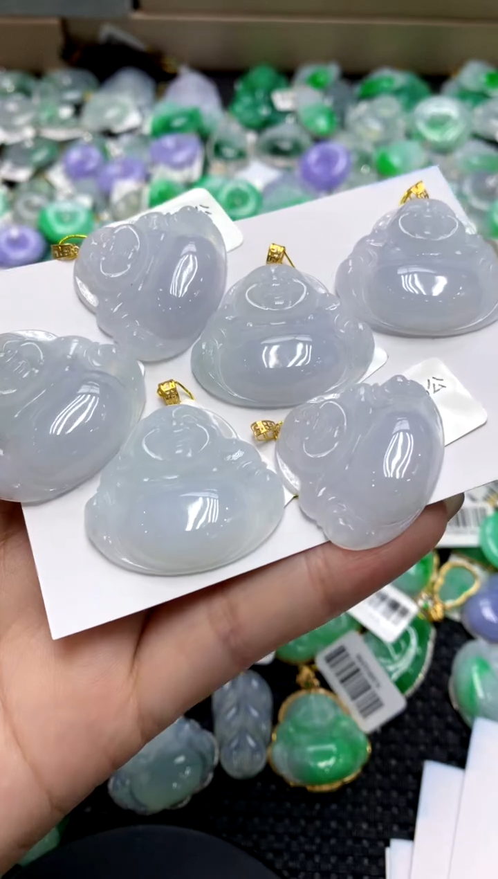 【闪购商品】翡翠颈饰18K金镶嵌11111111（多样性发其一）