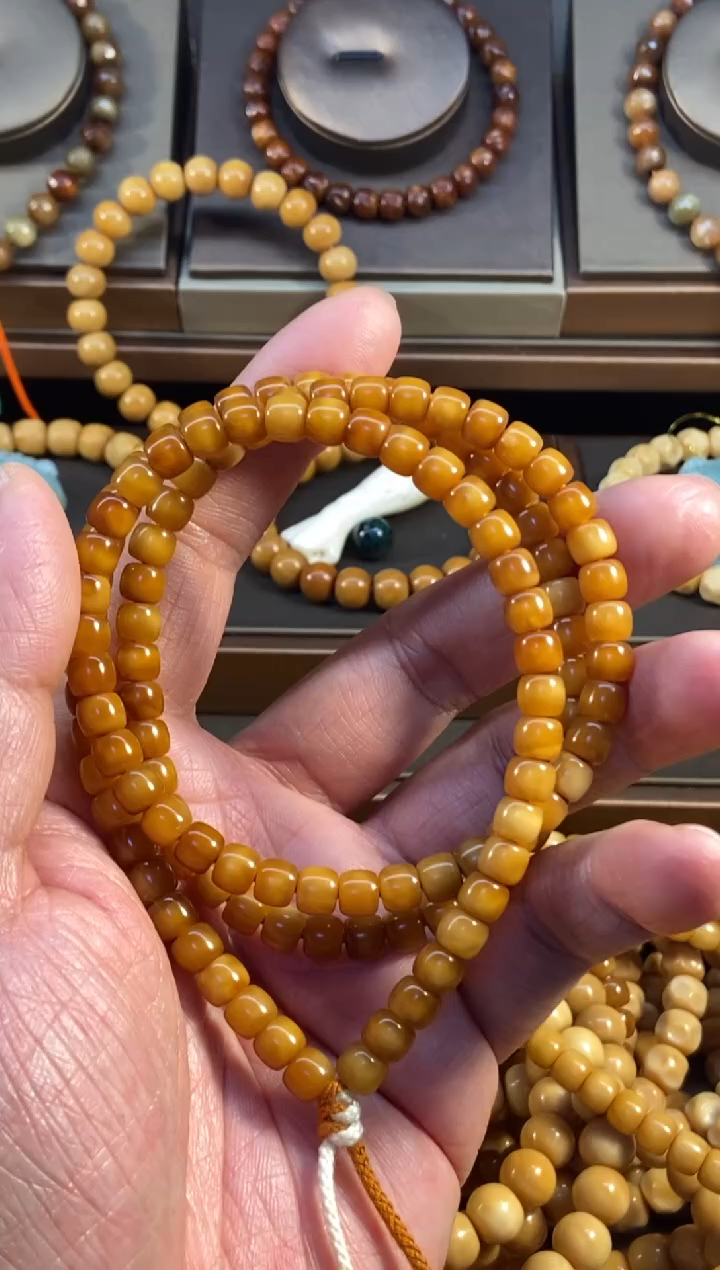 手串龙脊菩提k**s龙脊菩提玉化108