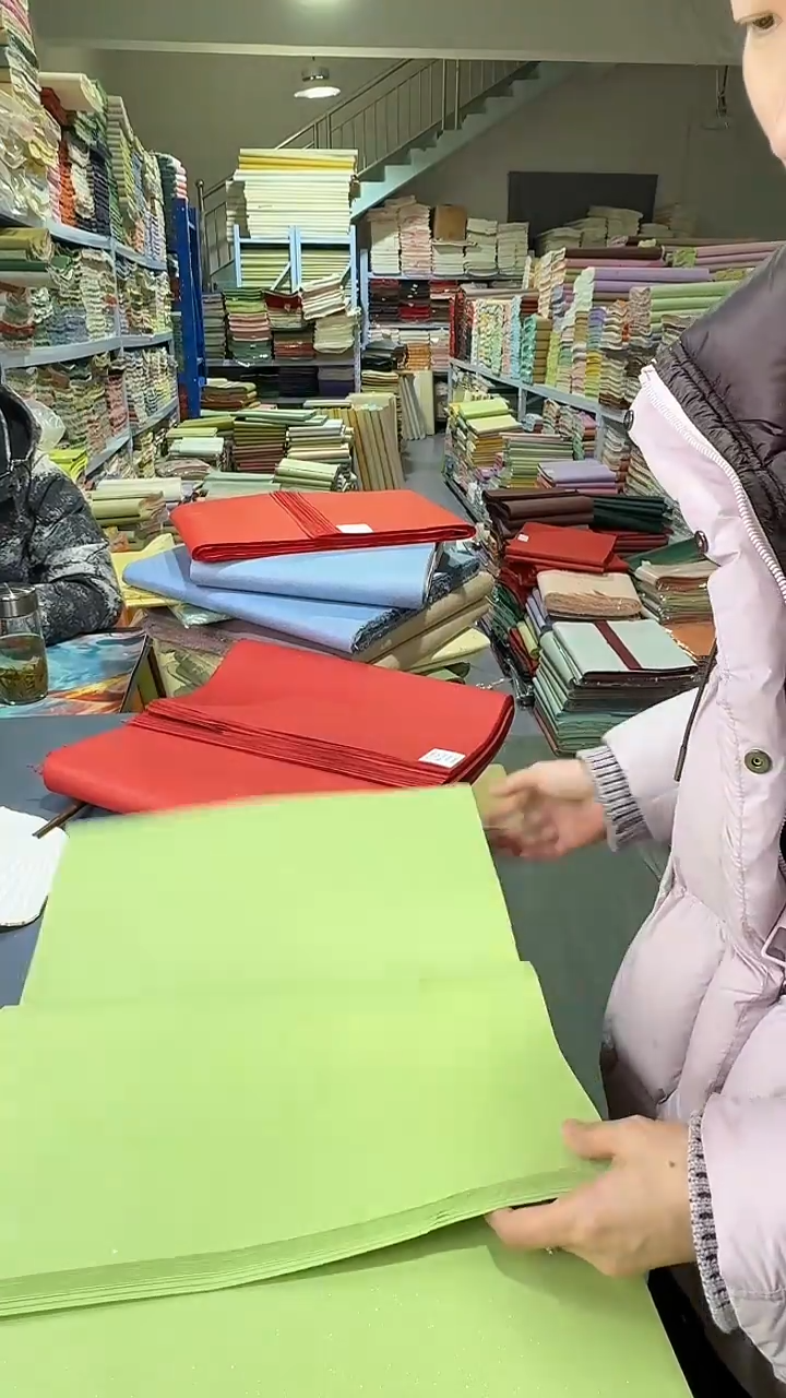 纯手工四尺对开25张果绿色煮锤珍金
