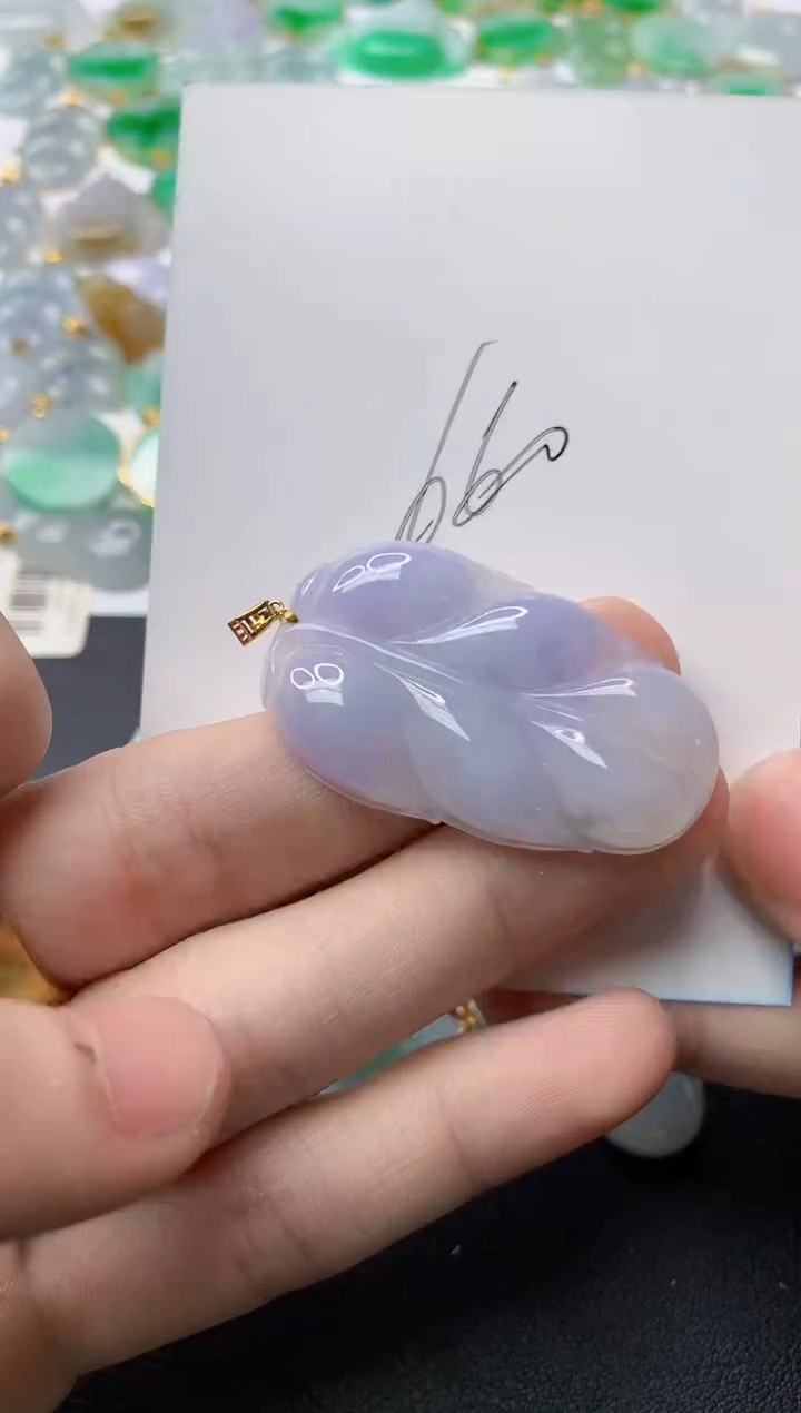 【闪购商品】翡翠颈饰18K金镶嵌71.........