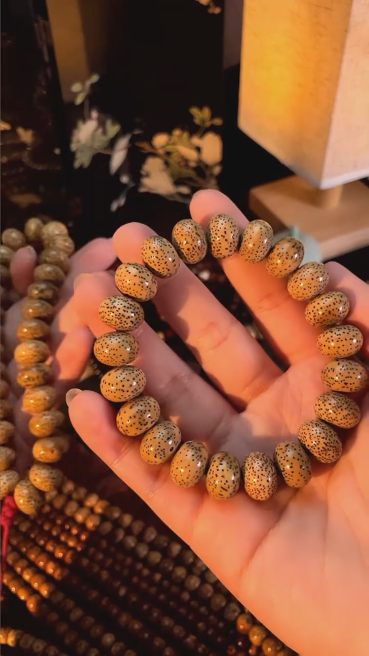 手串星月菩提精工级陈籽算盘手串（B）