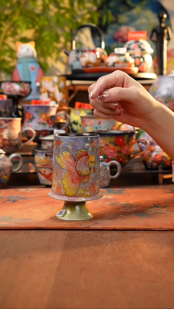 瓷片景德镇手工手绘339