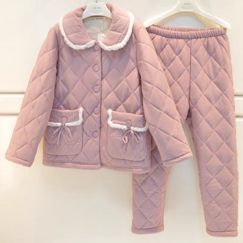 精雅品牌睡衣女士秋冬家居服8482062