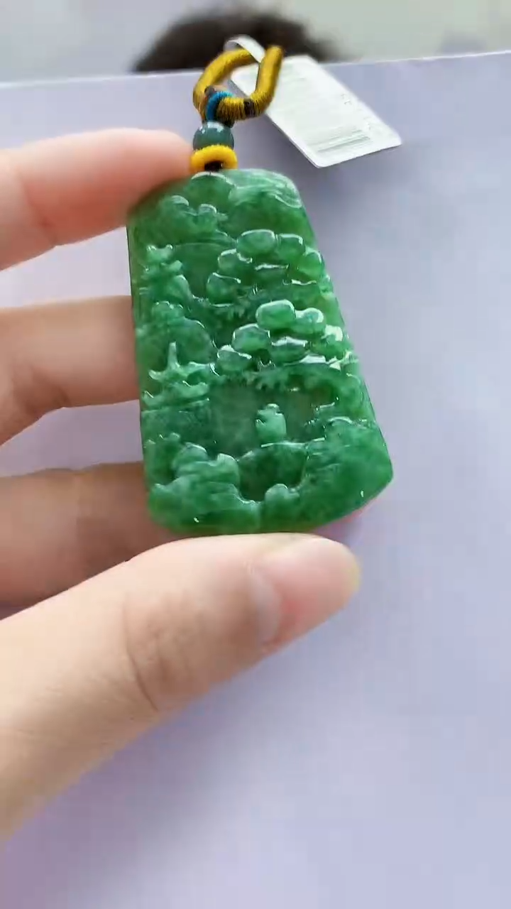 未镶嵌定制翡翠4688lr-毛货挂件162