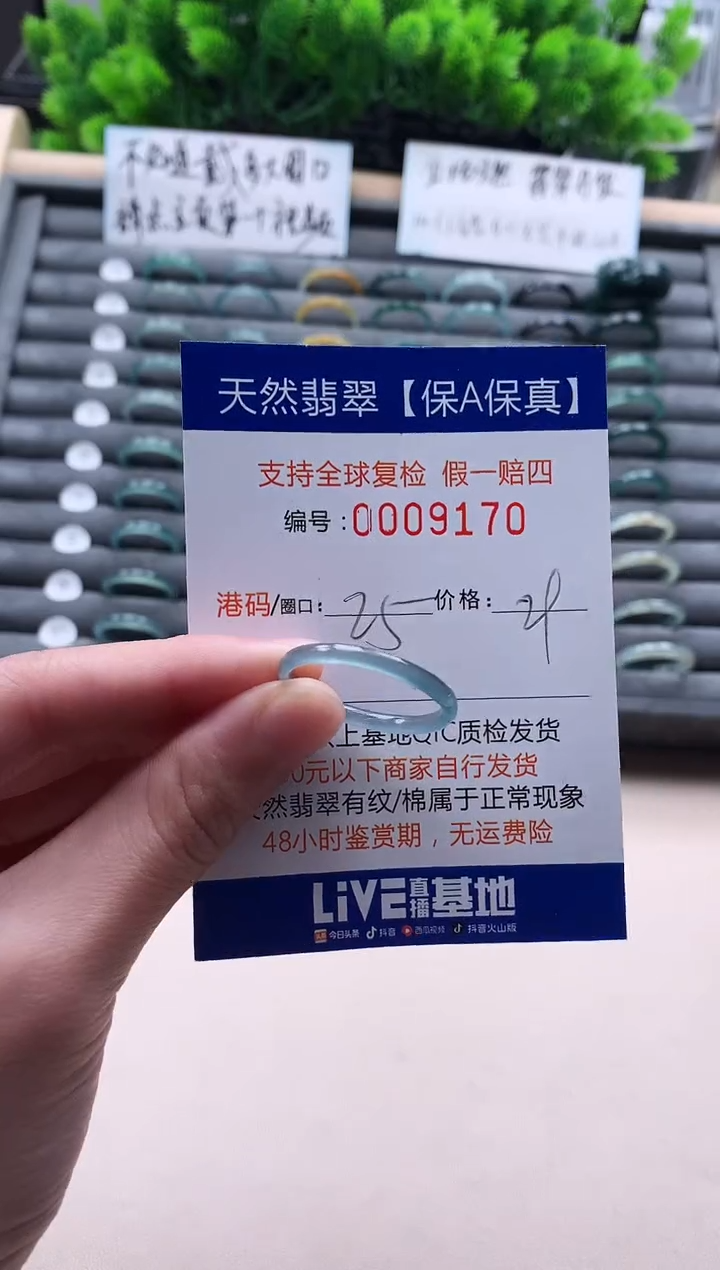 未镶嵌戒指翡翠9170