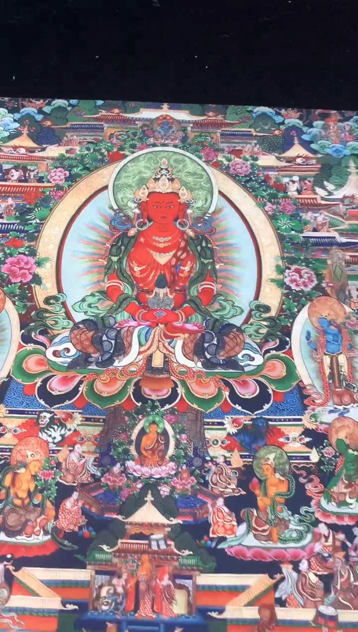 卷轴画008无量寿佛