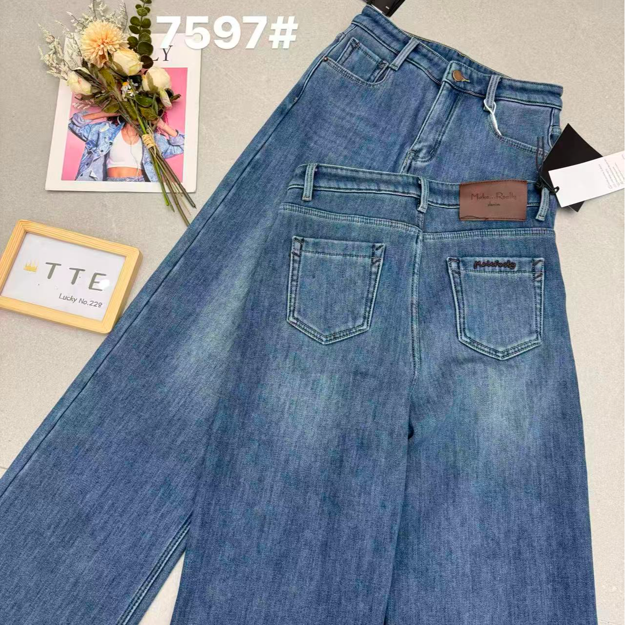 【TTE严选】2026新款7597修身直筒牛仔裤（0104-03）