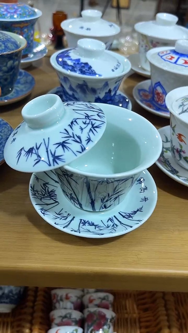 节节高升悬停盖碗，直播间福利