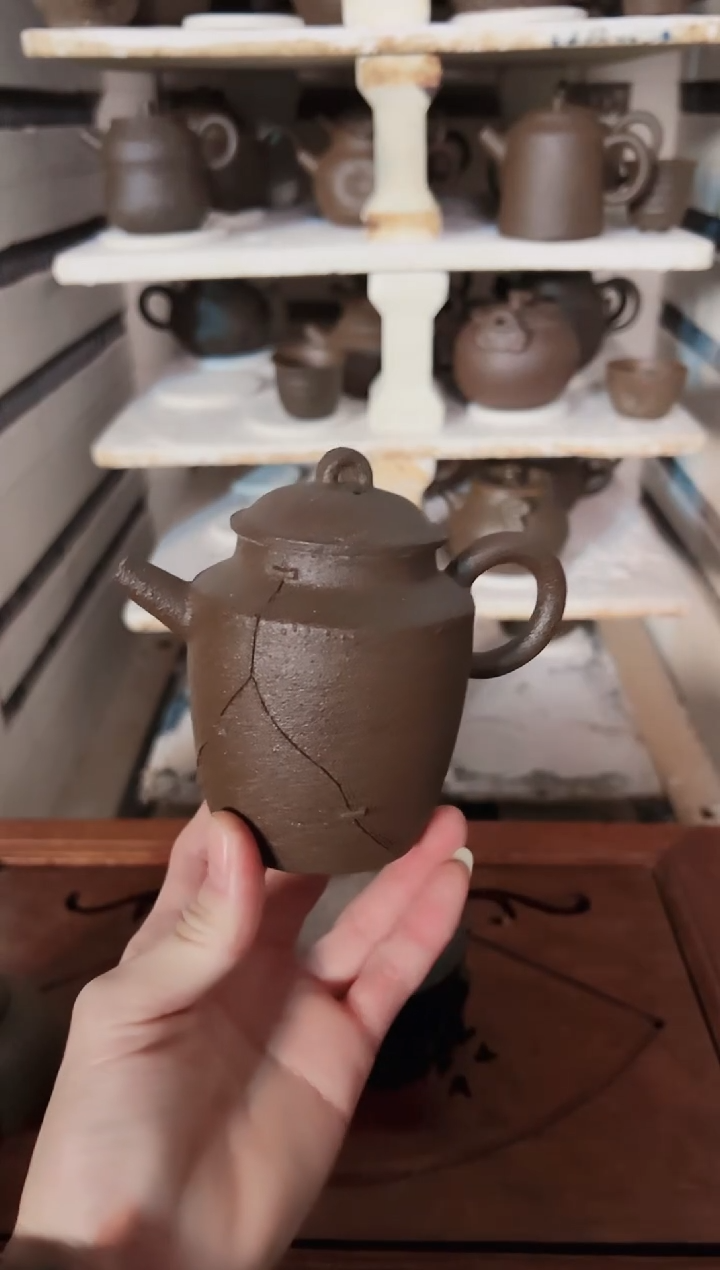 【闪购商品】冰碛岩陶制手工壶