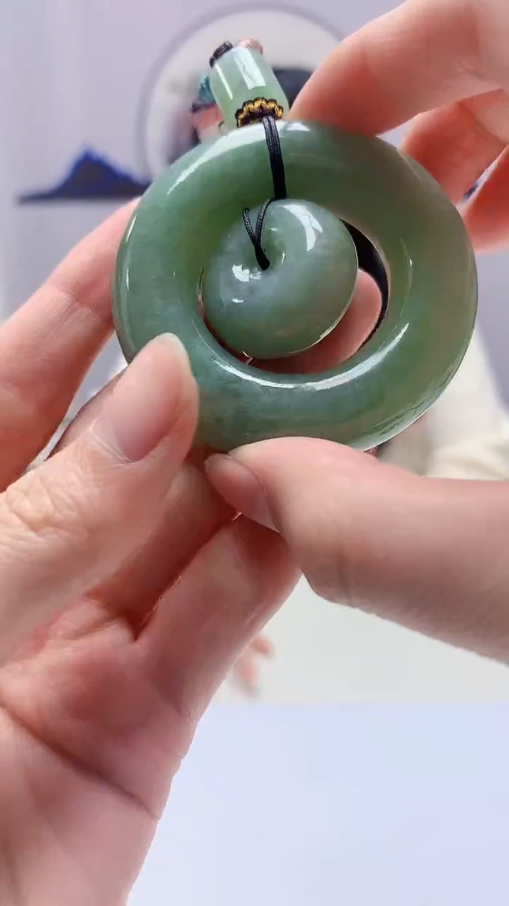 【闪购商品】定制翡翠未镶嵌4852zm-毛货挂件61