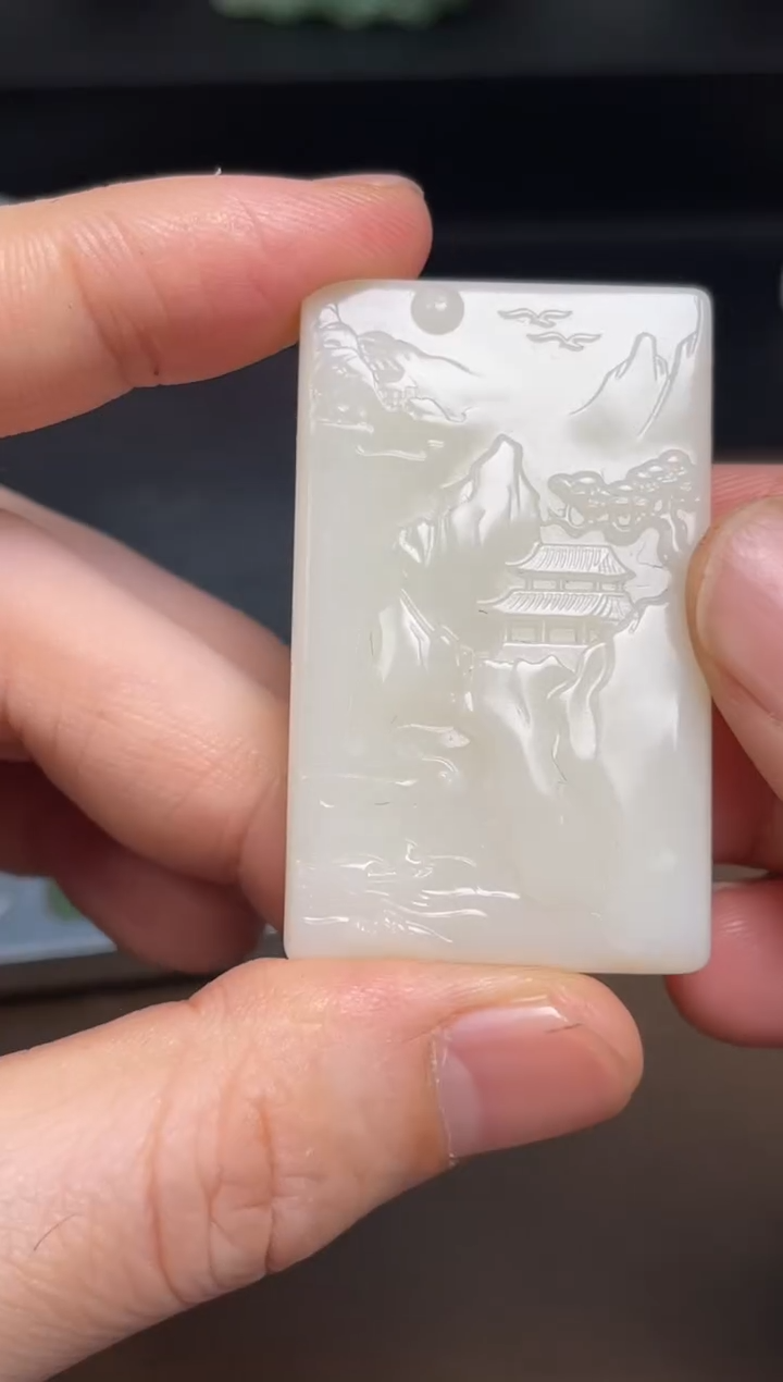 【闪购商品】和田玉颈饰未镶嵌63 带微包容