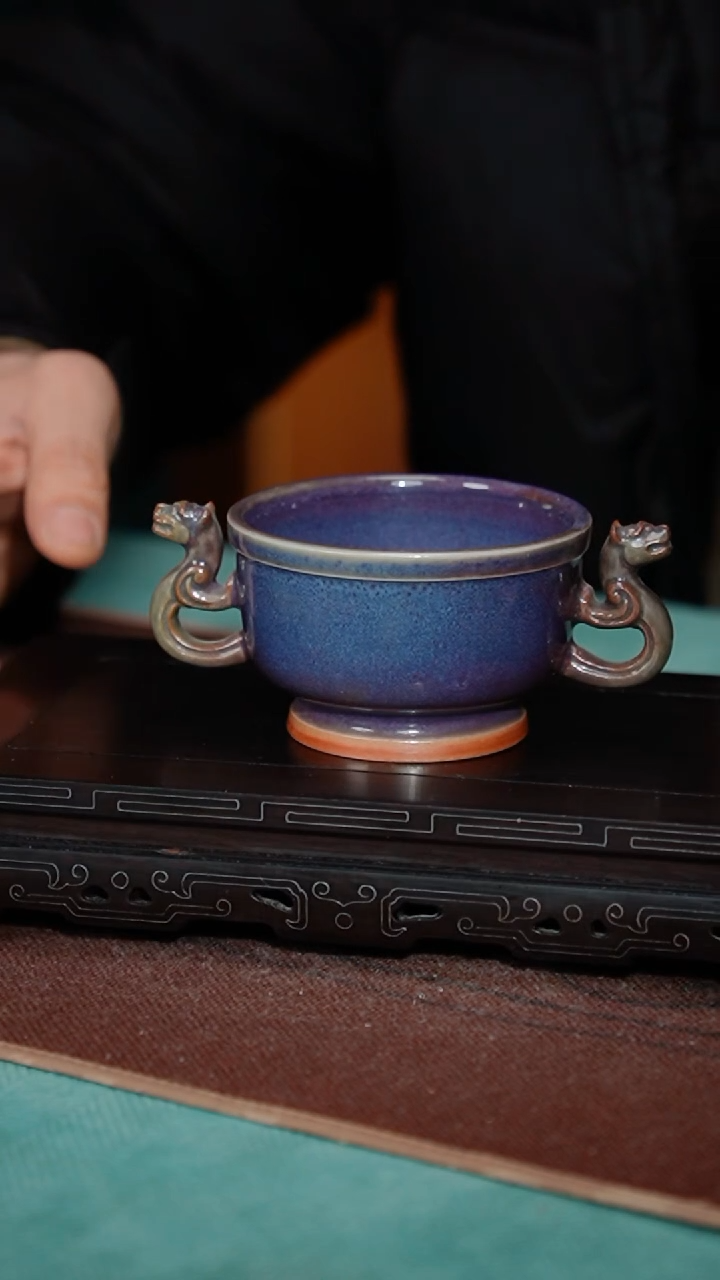 【闪购商品】238-1双龙盏（刘润华）