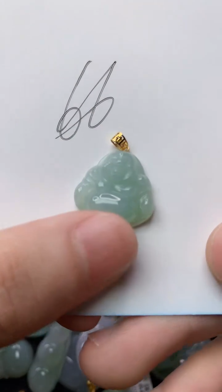 【闪购商品】翡翠颈饰18K金镶嵌54........