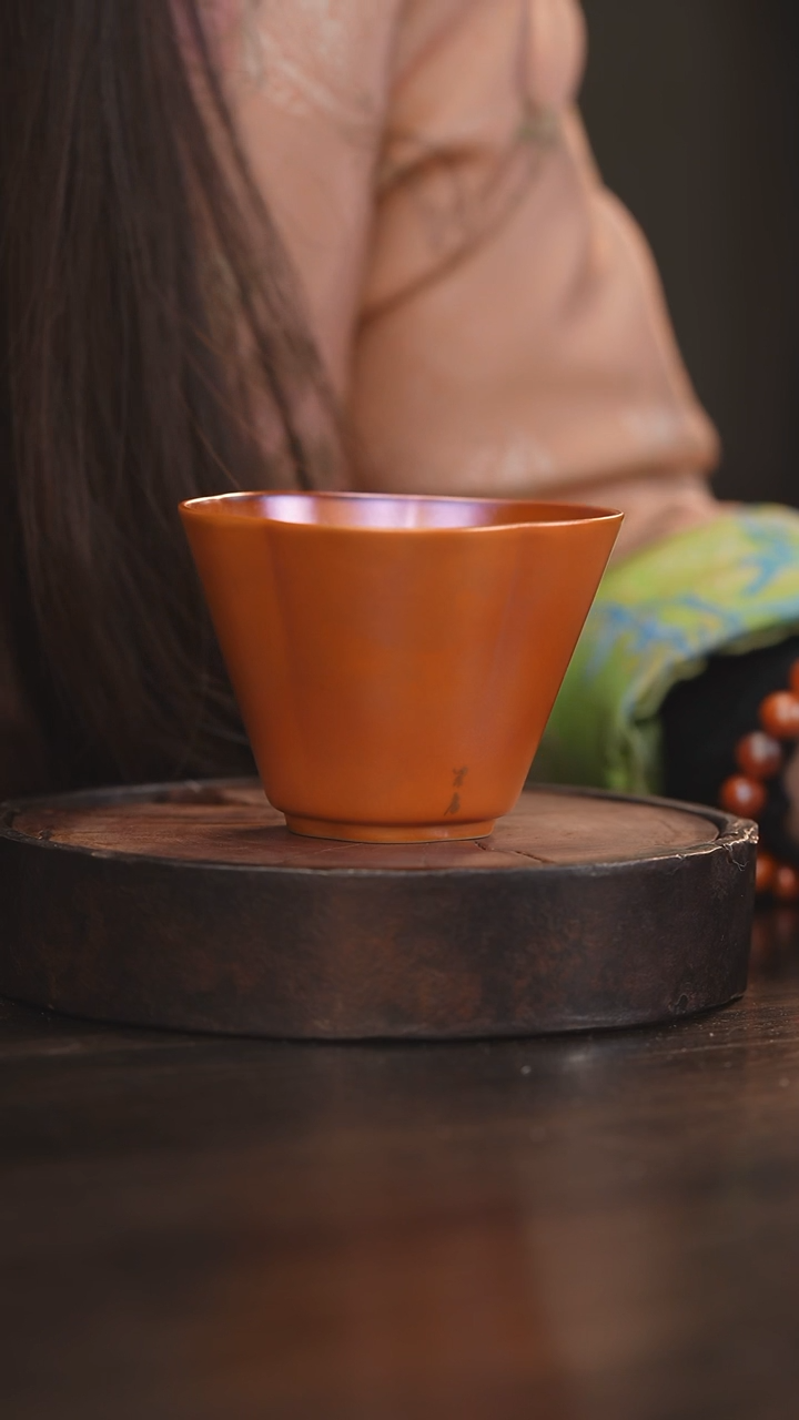 【闪购商品】杯23柴房陶瓷丨金红福字杯