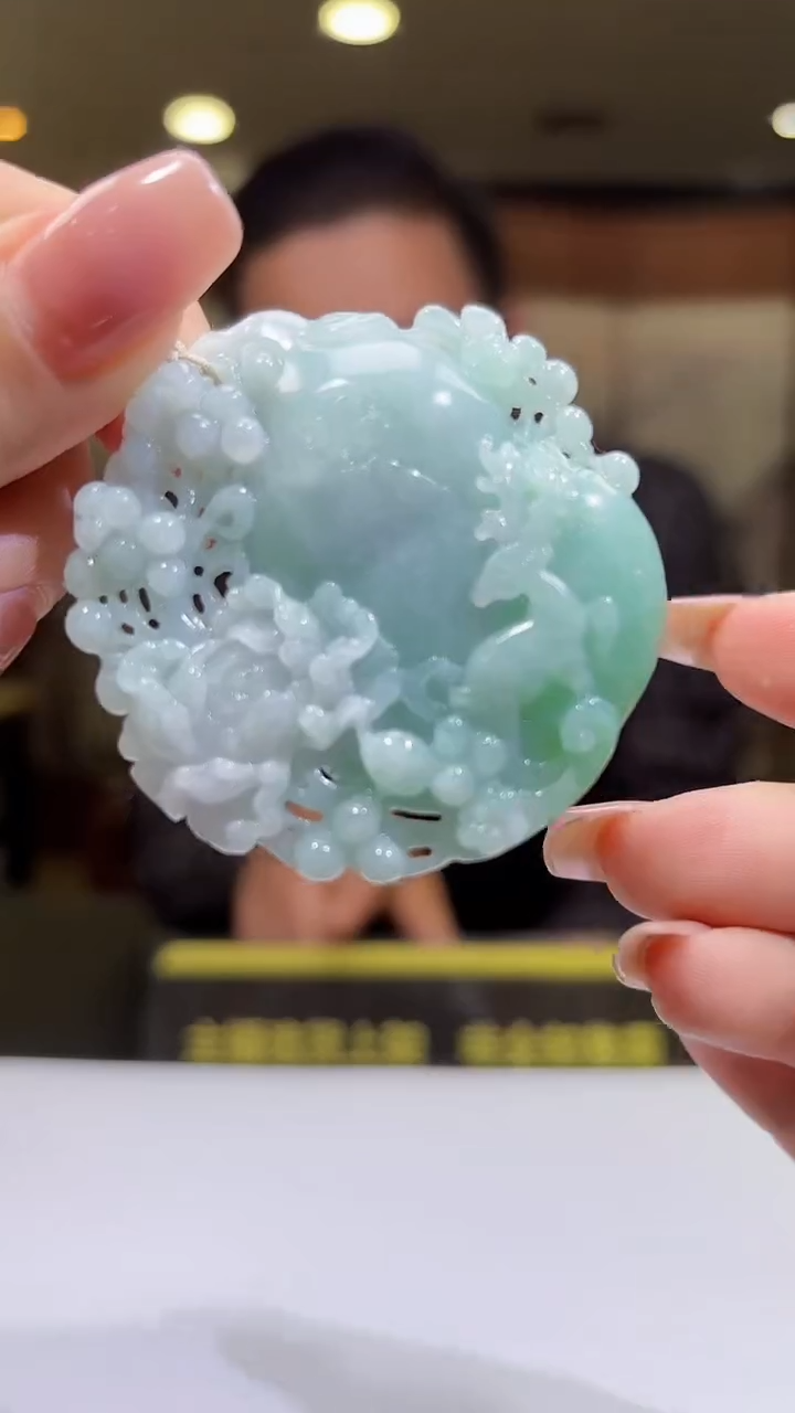 未镶嵌定制翡翠17/1222/C/多样性发其一件/鹿