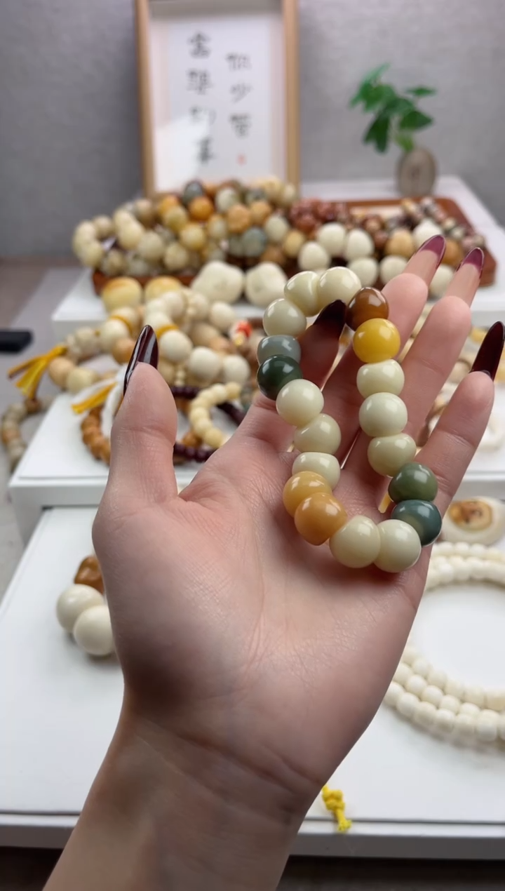 【闪购商品】菩提根/象牙果手串干磨多宝蒜瓣大肠13.5mm