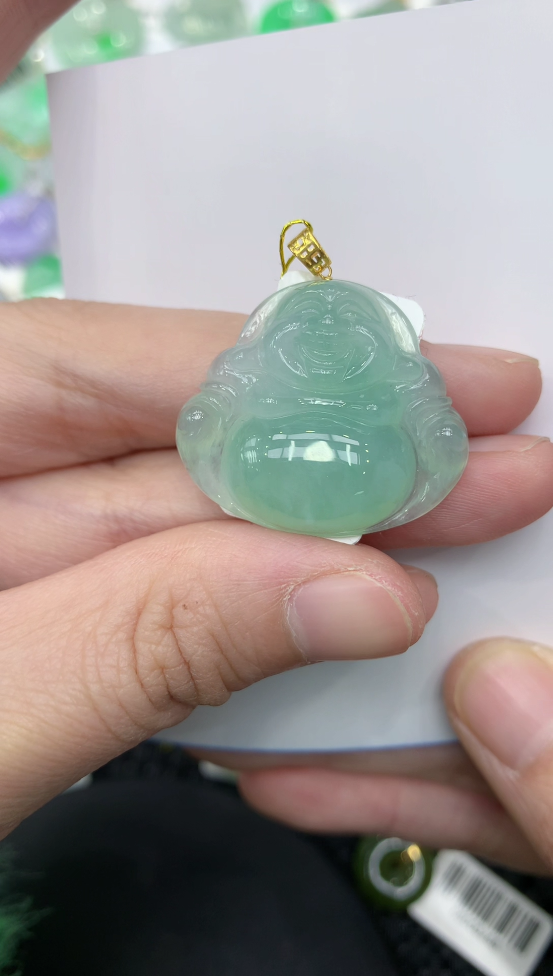 【闪购商品】翡翠颈饰18K金镶嵌111111111