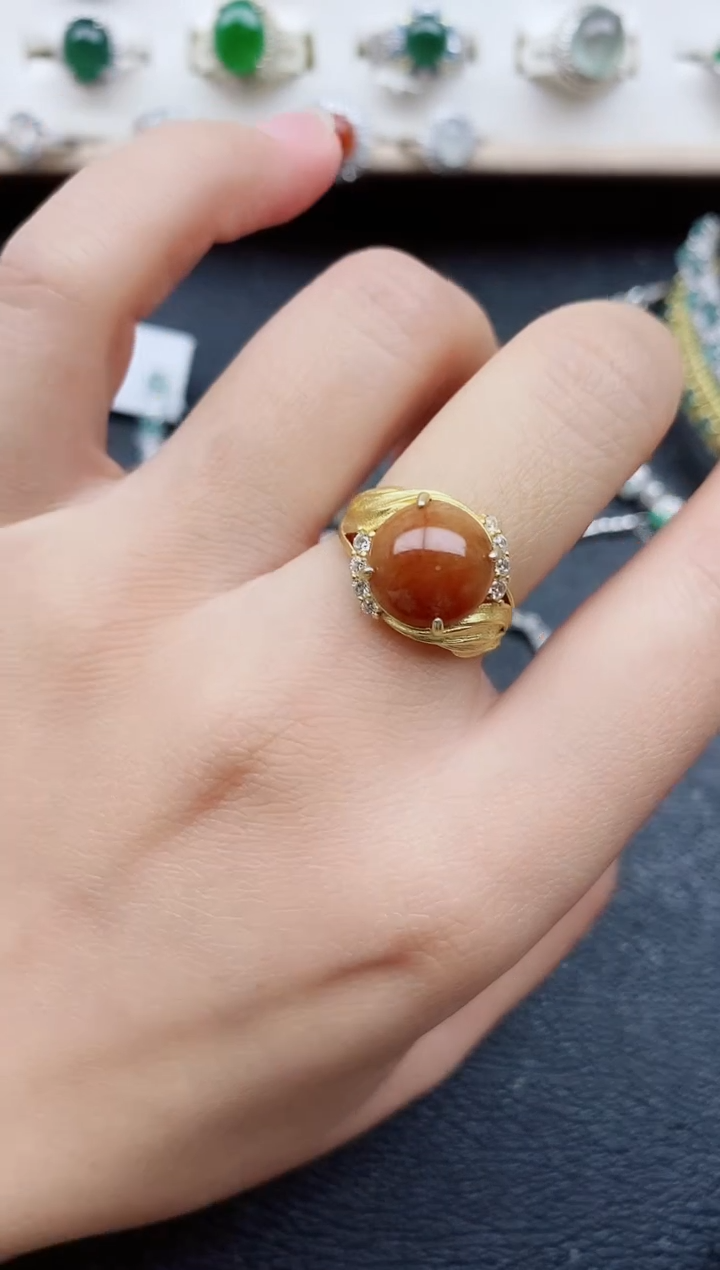 【闪购商品】翡翠戒指银S925镶嵌11111