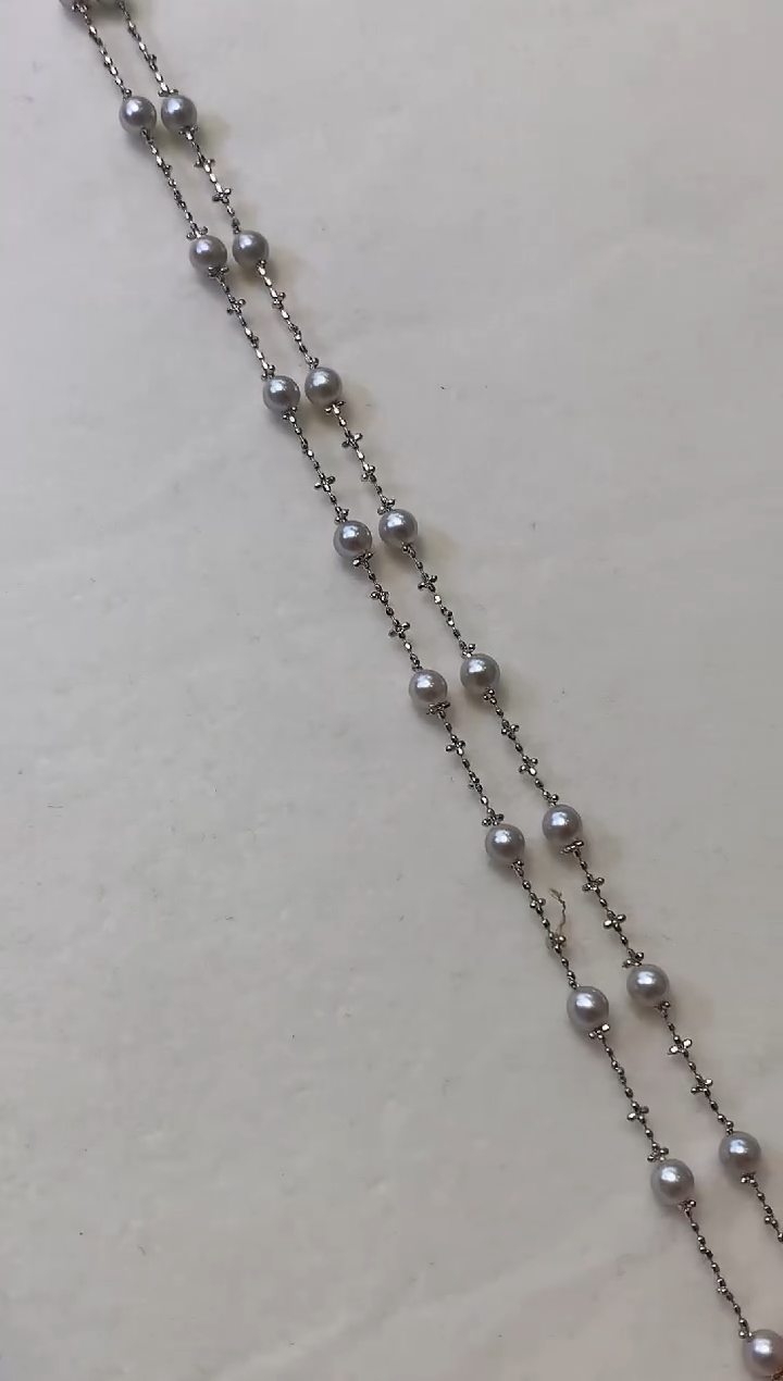 18K金镶嵌海水珍珠颈饰C16  多样性发一件