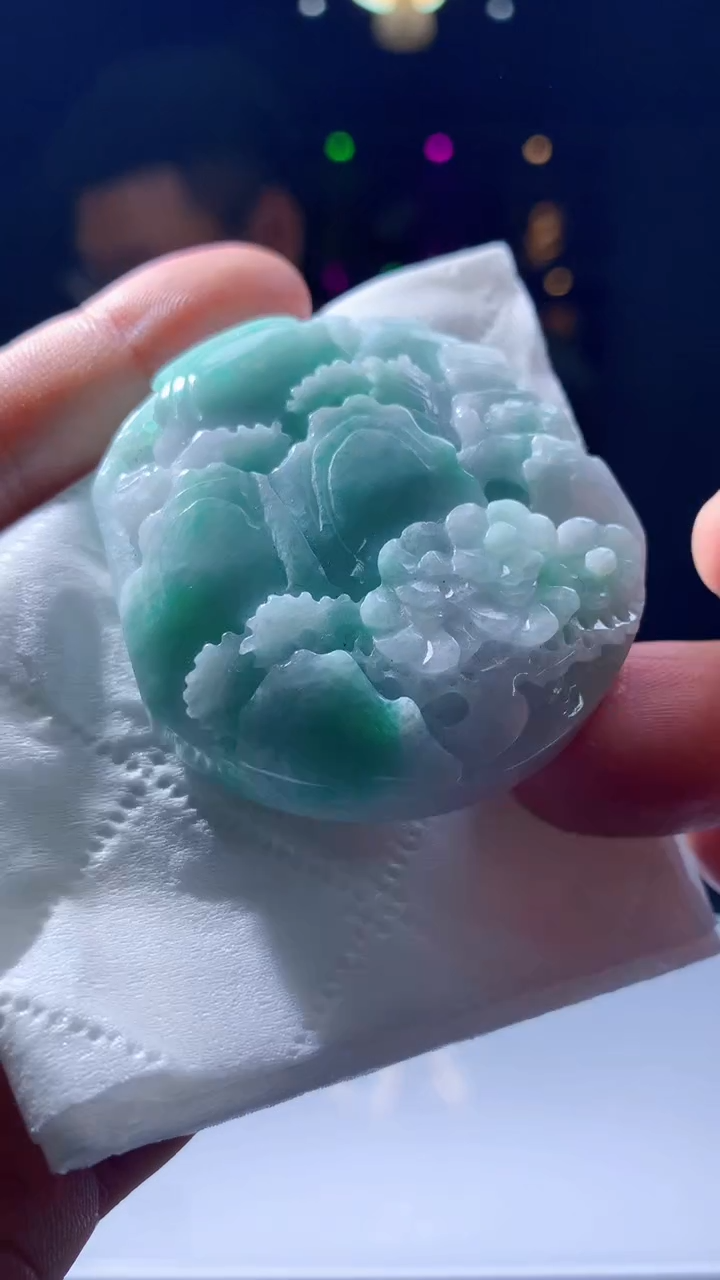 【闪购商品】定制翡翠未镶嵌1015hn-毛货挂件15