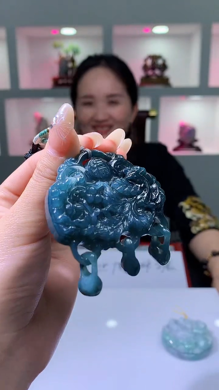 【闪购商品】定制翡翠未镶嵌8023jj-毛货挂件13