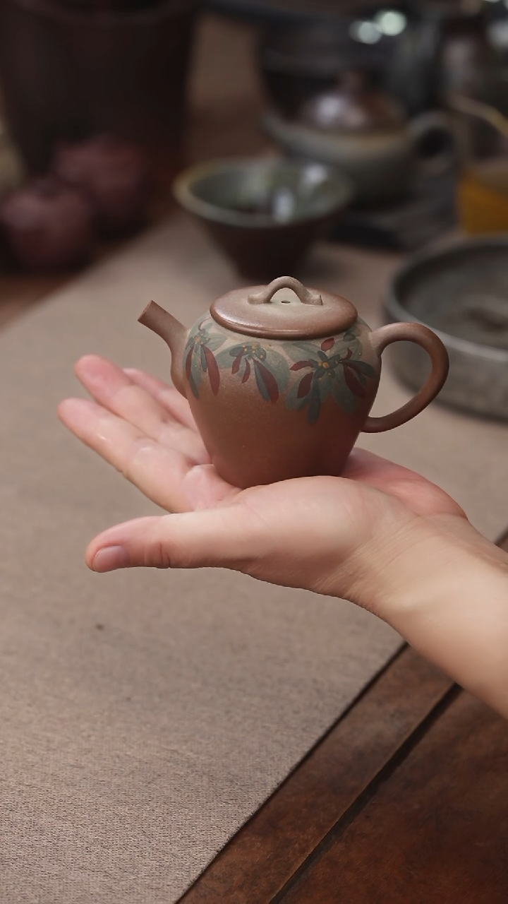 茶壶紫砂归心系列汲直菲花