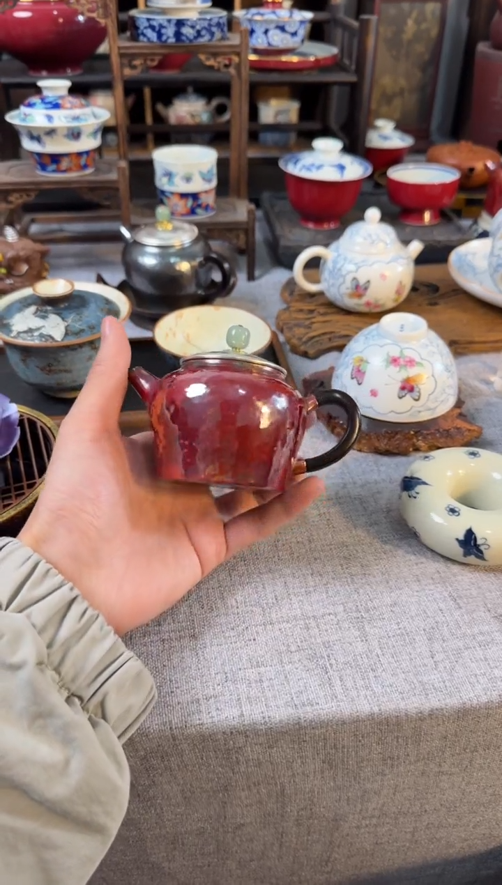 波光粼粼大号红茶壶