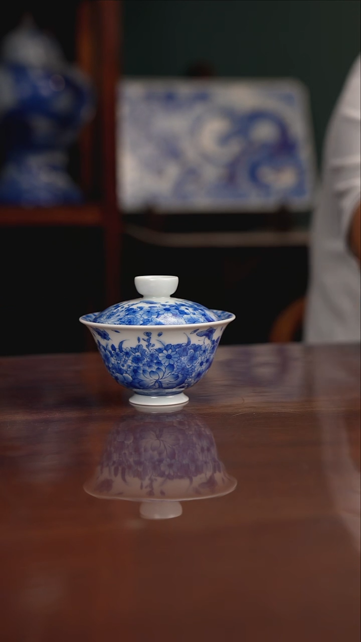 鱼***?晓月窑青花蝶恋花