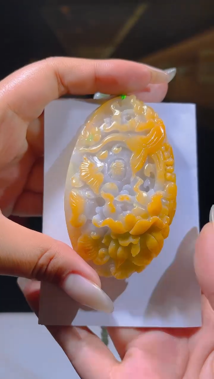 未镶嵌定制翡翠25/1208/L/花鸟