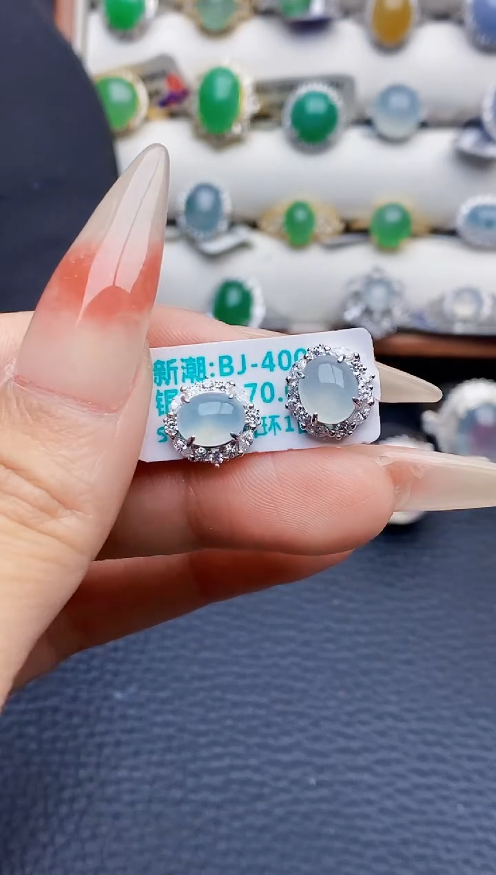 银S925镶嵌戒指翡翠2094