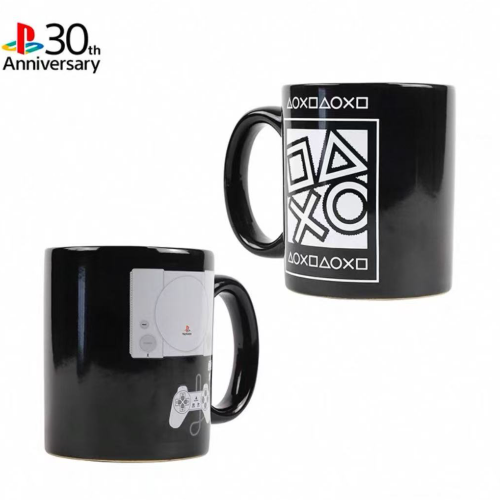 【PlayStation】30周年陶瓷杯 PS纪念咖啡马克杯周边