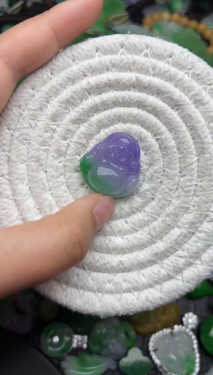 颈饰未镶嵌翡翠缅甸翡翠吊坠