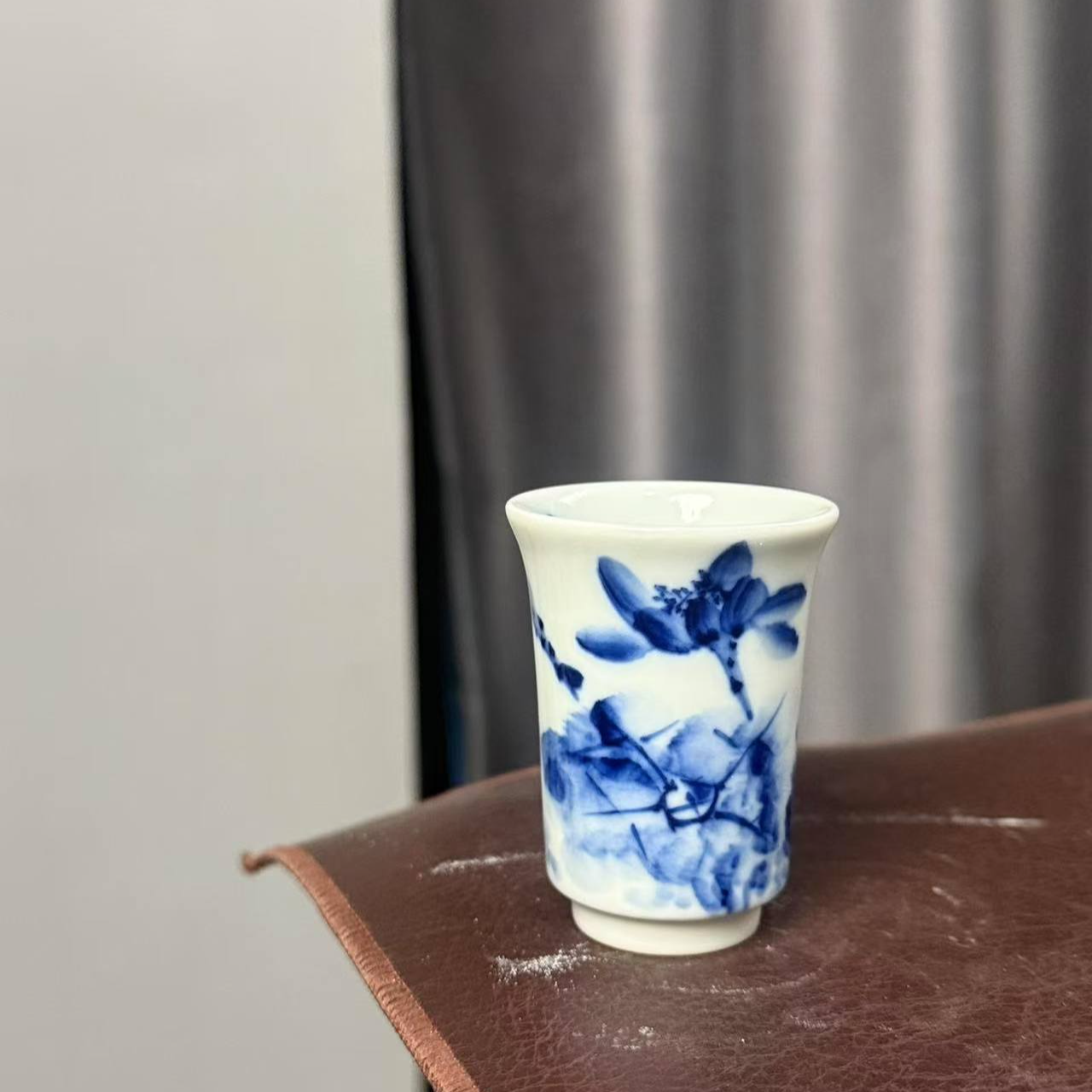 柴窑微瑕福利荷花闻香一口杯