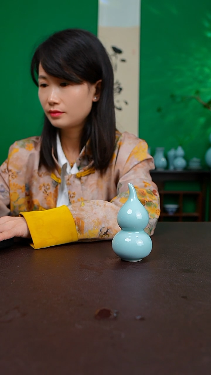 天青新品小葫芦茶宠摆件不完美 简装