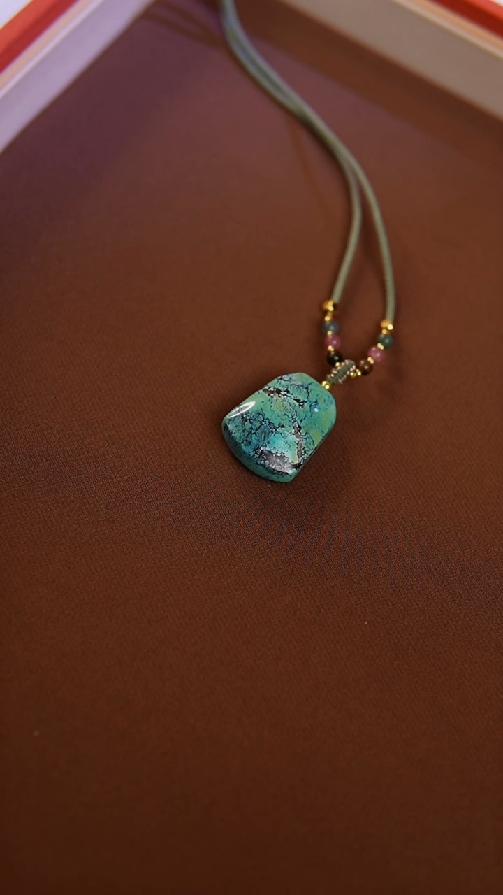 【闪购商品】绿松石珠宝奇石未镶嵌吊坠