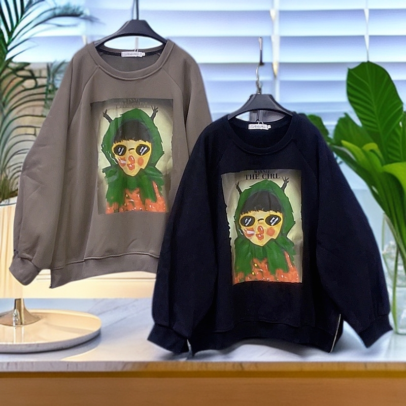 180-260斤 衣长72胸围160 潮品奥利绒拉链开衩卫衣