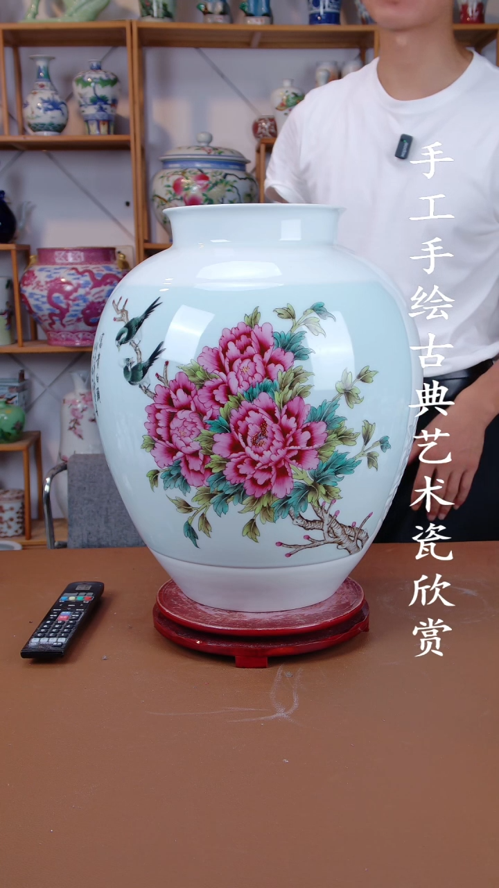 摆件景德镇手工手绘陶瓷摆件89