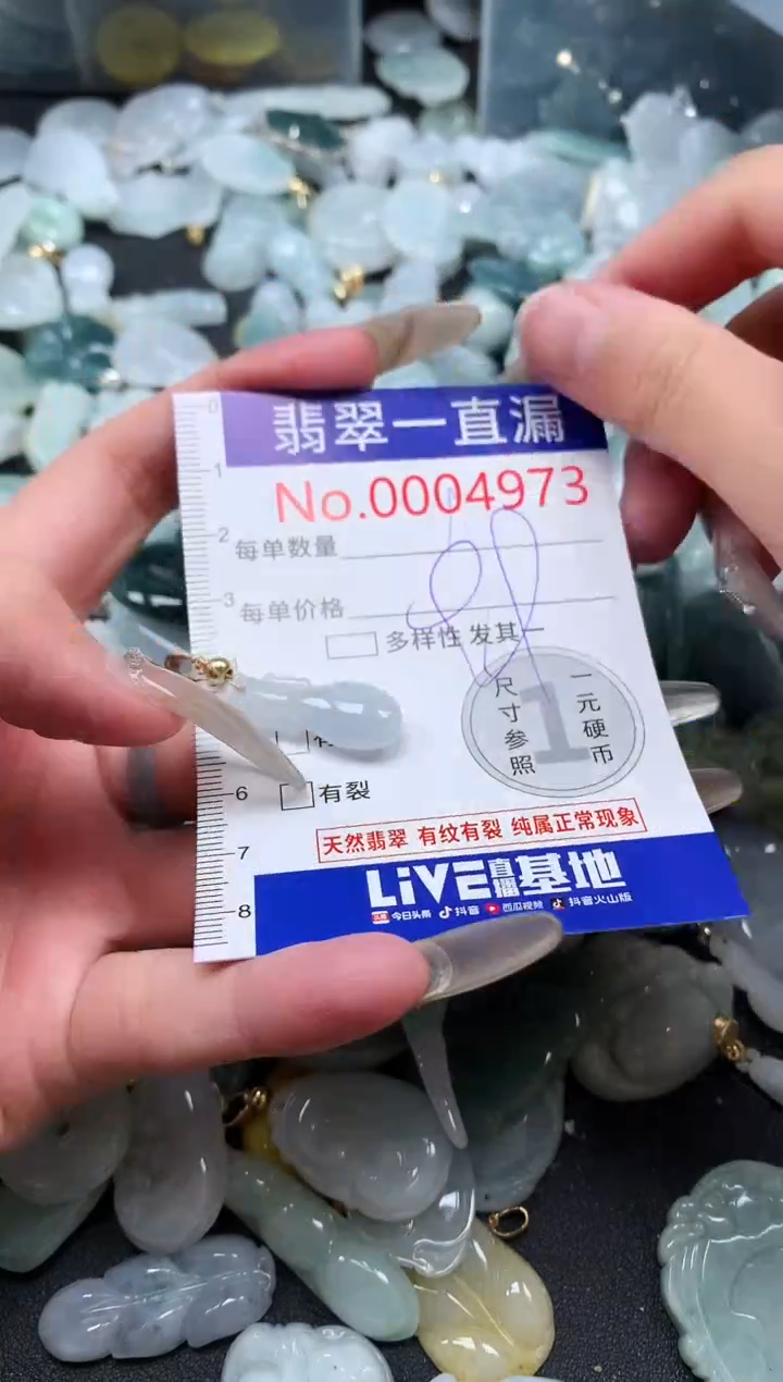 【闪购商品】翡翠吊坠(不含链)未镶嵌4973