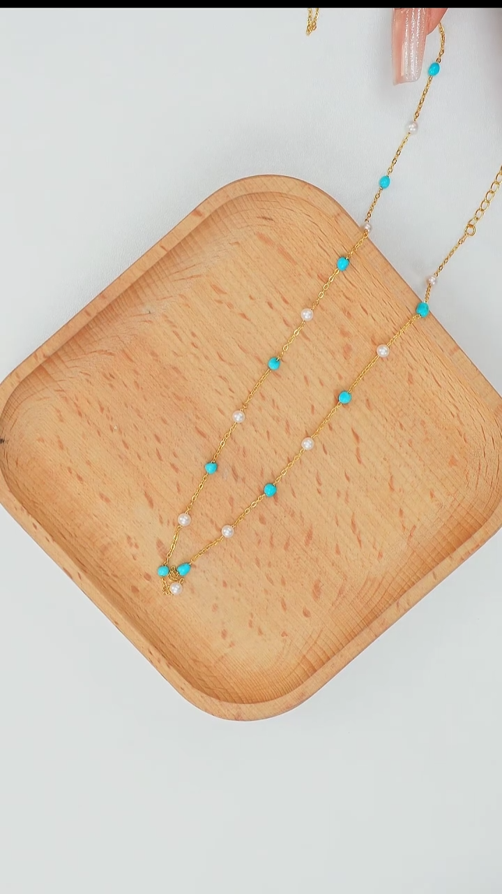 绿松石未镶嵌颈饰发货一件