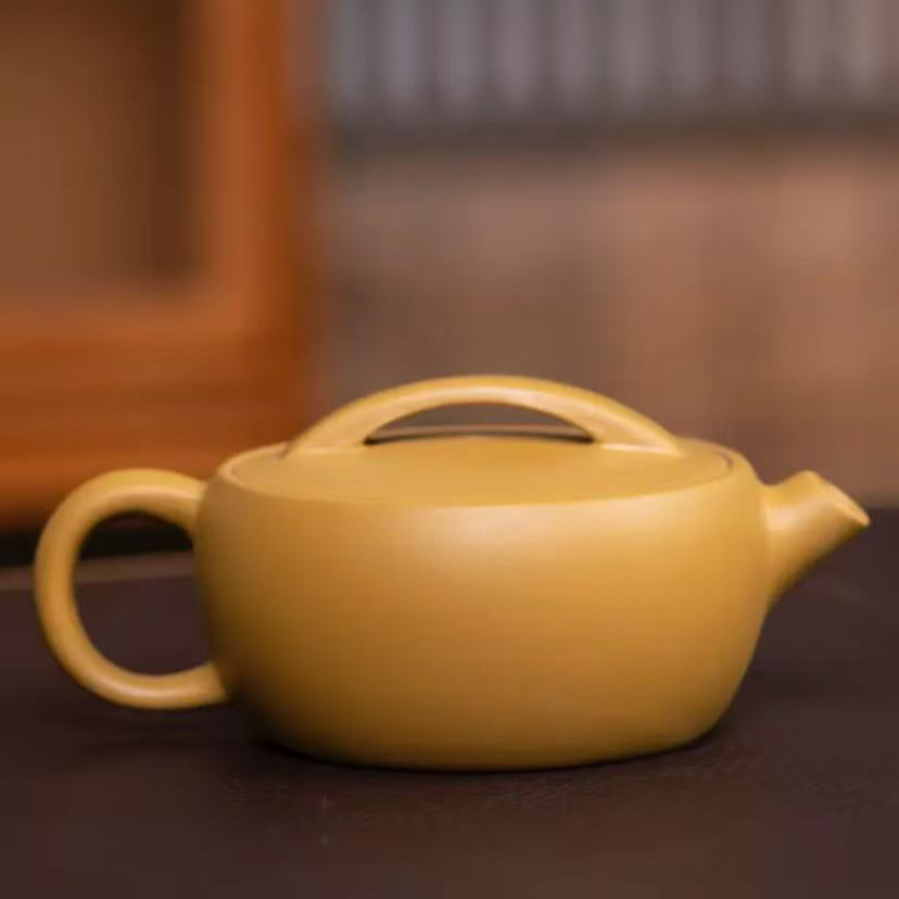 S039原矿宜兴紫砂黄段一片瓦黄金段家用紫砂壶泡茶器