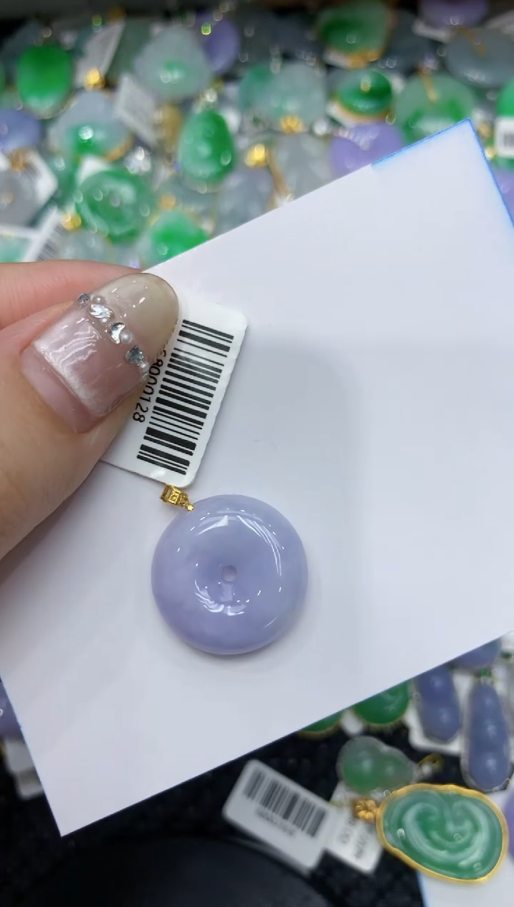 【闪购商品】翡翠颈饰18K金镶嵌222222222