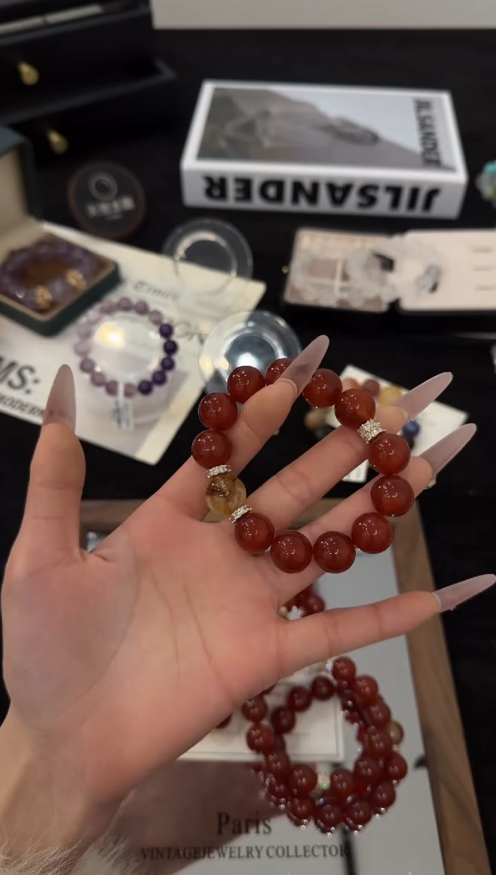 合金手链水晶平安顺遂x3576